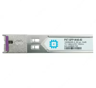 Модуль SFP WDM PXT-SFP-W54-80, дальность до 80км (24dB), 1550/1490нм