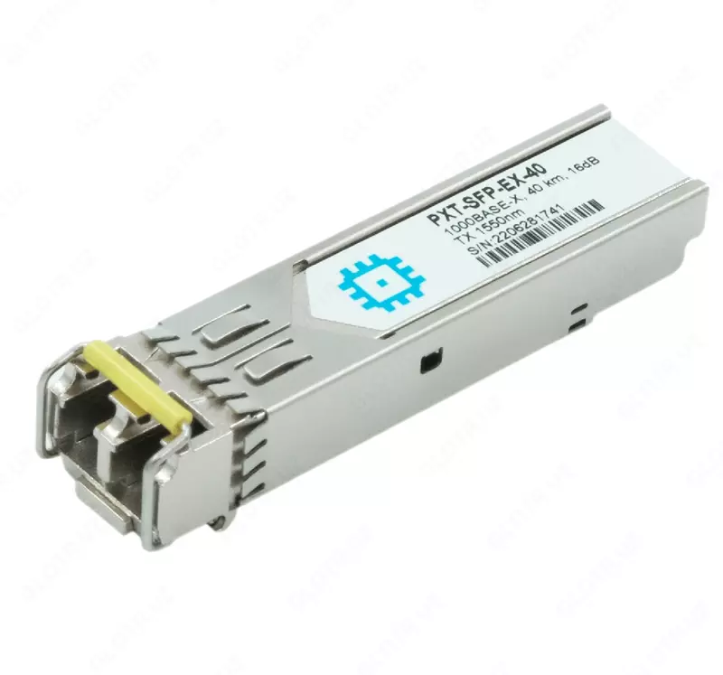 Модуль PXT-SFP-EX-40 SFP WDM, дальность до 40км (16dB), LC Duplex, 1550нм