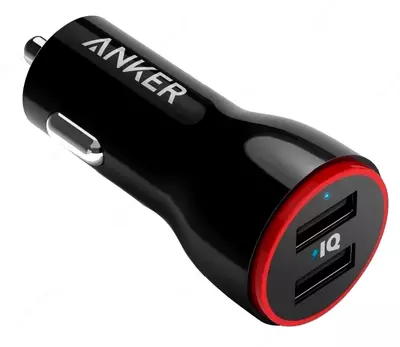 Avtomobil zaryadlovchi Anker PowerDrive 2 24W 2-Port Car Charger Black A2310H11 Avtomobil zaryadlovchi Anker PowerDrive 2 24W 2-Port Car Charger Black A2310H11