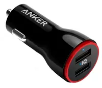Автомобильное зарядное устройство Anker PowerDrive 2 24W 2-Port Car Charger Black A2310H11