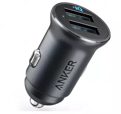 Автомобильное зарядное устройство Anker PowerDrive 2 Alloy Black A2727H12
