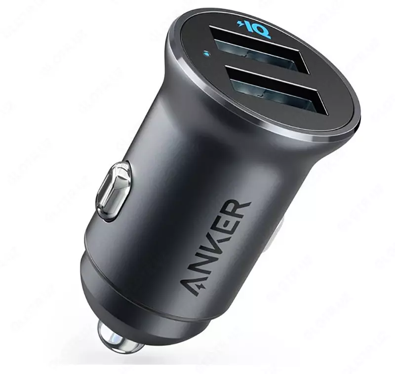 Автомобильное зарядное устройство Anker PowerDrive 2 Alloy Black A2727H12