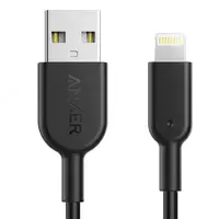 USB кабель Anker Powerline II with lightning connector 3ft C89 Black A8432H12