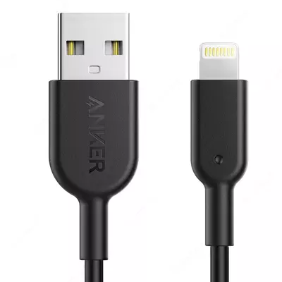 USB кабель Anker Powerline II with lightning connector 3ft C89 Black A8432H12