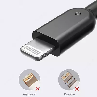 USB кабель Anker Powerline II with lightning connector 3ft C89 Black A8432H12