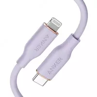 USB кабель Anker PowerLine III Flow USB-C with Lightning Connector 3ft Purple A8662HQ1 - 300 000 сум