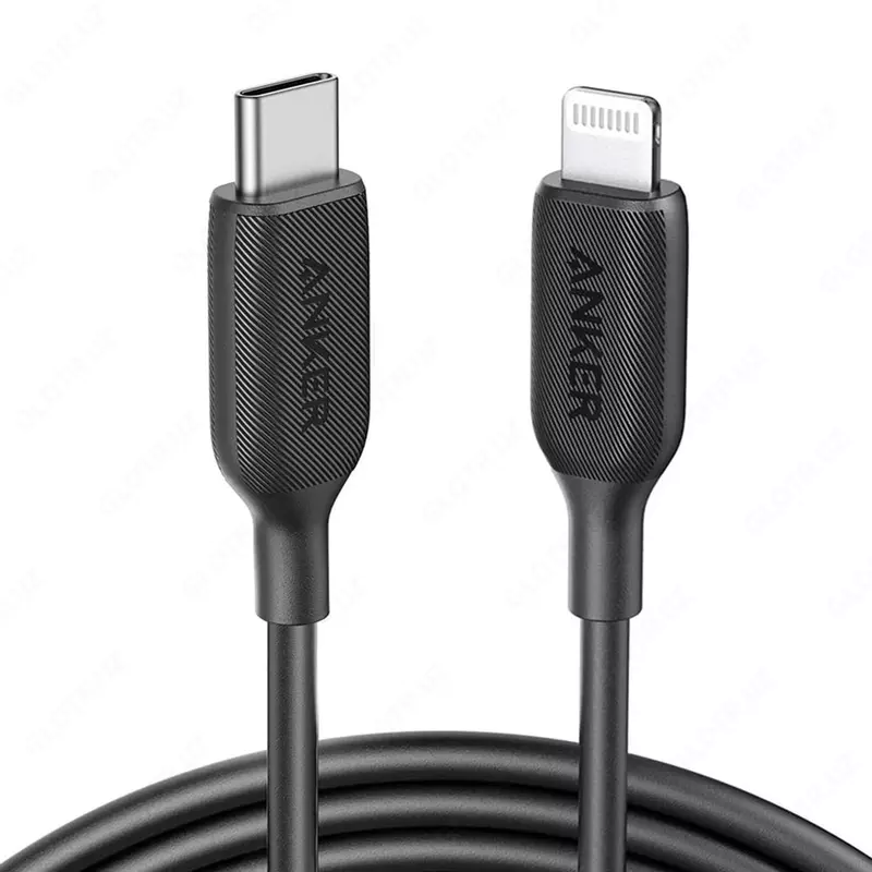USB kabeli Anker PowerLine III USB-C to Lightning 2.0 Cable 3ft Black A8832H11