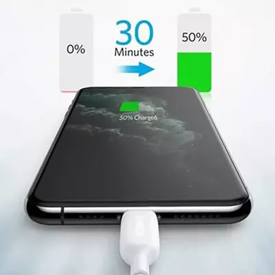 USB кабель Anker PowerLine III USB-C to Lightning 2.0 Cable 6ft White A8833H21 USB кабель Anker PowerLine III USB-C to Lightning 2.0 Cable 6ft White A8833H21
