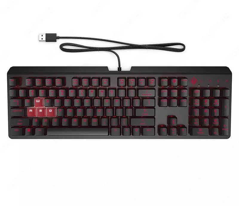 Клавиатура HP GAMING OMEN Encoder Keyboard (Red Cherry Keys) EU 6YW76AA