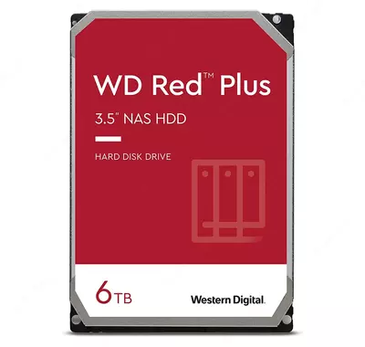 Жесткий диск Western Digital Red PLUS 6TB WD60EFPX 256 Mb SATA III 5600 rpm