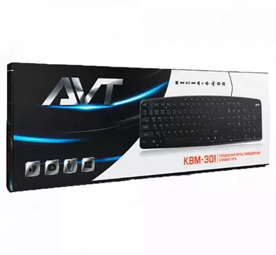 Klaviatura AVT KBM-301 (black) USB