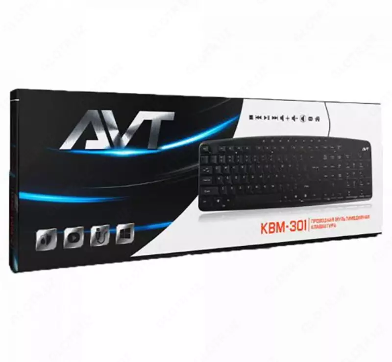 Klaviatura AVT KBM-301 (black) USB