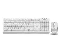 Клавиатура+мышь A4Tech F1010 (White+Grey) USB