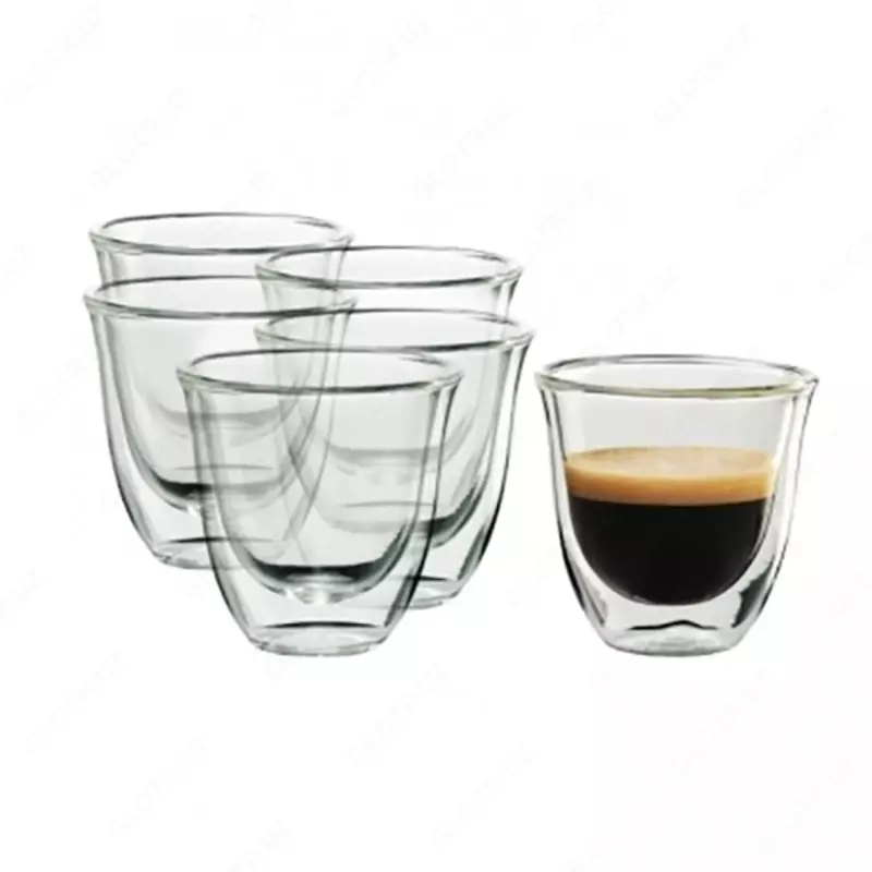 Набор стаканов для кофе De'Longhi DLSC300 6 GLASSES-ESPRESSO 60ML
