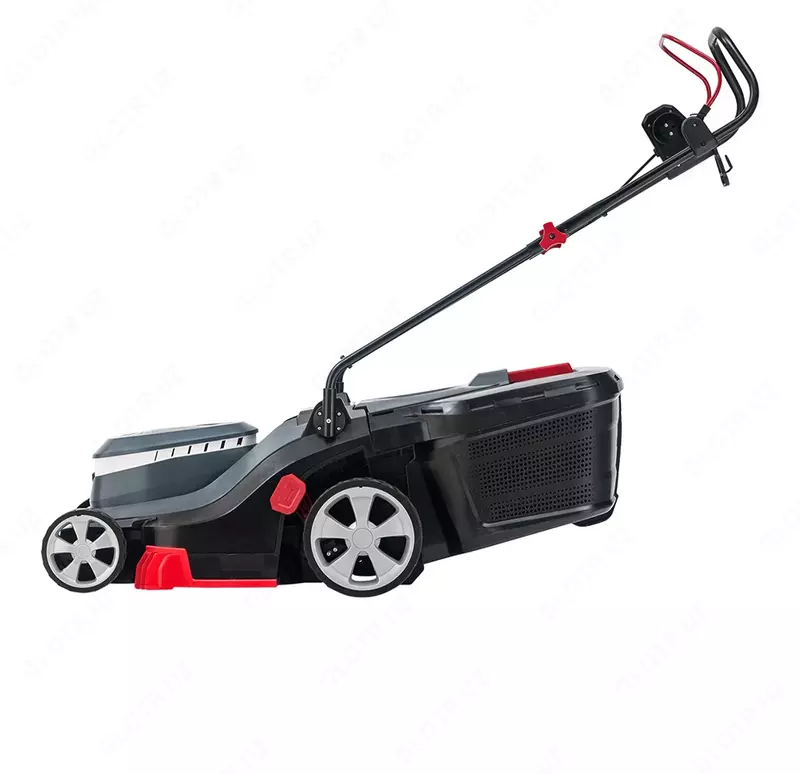 Elektr maysa o'roq mashinasi AL-KO Easy 3.82 Li 2 ta 18 v va zu 113842 batareyalari bilan