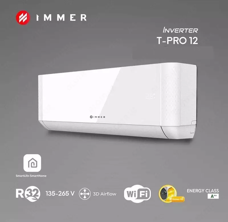 Кондиционер IMMER T-PRO 12 inv Wi Fi