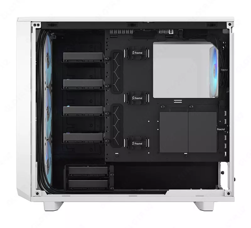  Компьютерный корпус Fractal Design Meshify 2 FD-C-MES2A-08 White RGB TG Clear Tint - Mytech.uz