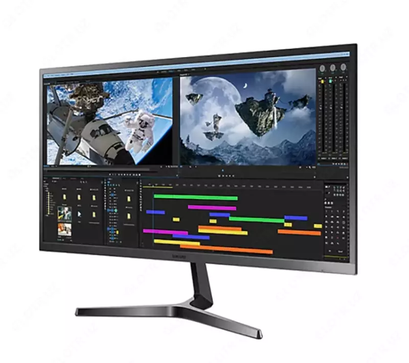 Monitor SAMSUNG 34" S34J550WQI LED HDMI VA Matrix Ultra WQHD (3440x1440) 4К