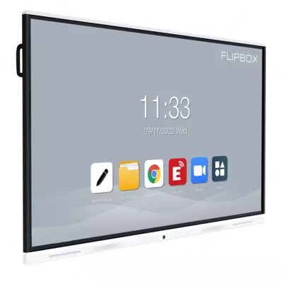 Interaktiv displey Flipbox 5.0 86" 4/32Гб (i5/8/256Гб) FB50-86U-i5 Android 11 OPS devorga o'rnatish bilan birga