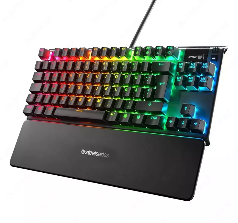 Клавиатура SteelSeries Apex 7 TKL 64758 OLED Smart Display Blue switch US