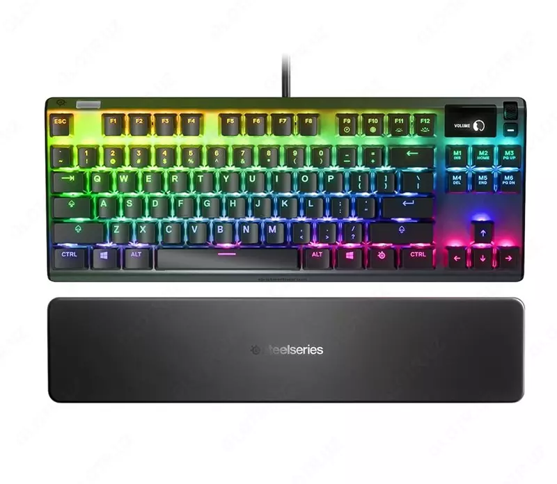 Клавиатура SteelSeries Apex 7 TKL 64758 OLED Smart Display Blue switch US