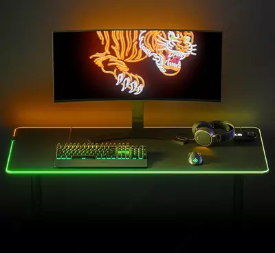 Kompyuter mish uchun gilam SteelSeries QCK PRISM CLOTH 63511 3XL RGB Gaming Mousepad
