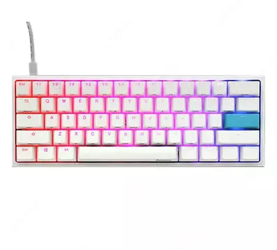 Klaviatura Ducky One 2 Mini RGB DKON2061ST-PUSPDWWT1 Cherry SPEED SILVER switch US White