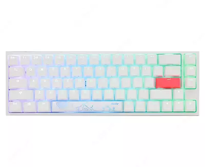 Klaviatura Ducky One 2 SF 65% RGB DKON1967STCUSPDWWT1 Cherry BLUE switch US White