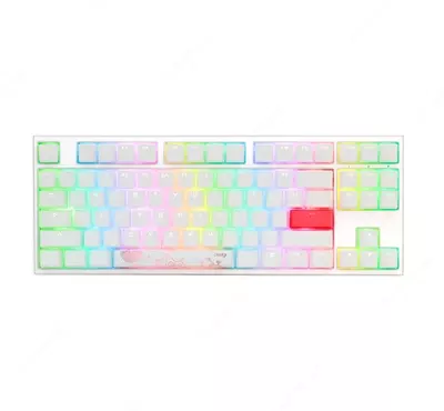 Клавиатура Ducky One 2 TKL RGB DKON1787ST-RUSPDWWT1 Cherry RED switch US White