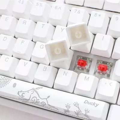 Клавиатура Ducky One 2 TKL RGB DKON1787ST-RUSPDWWT1 Cherry RED switch US White
