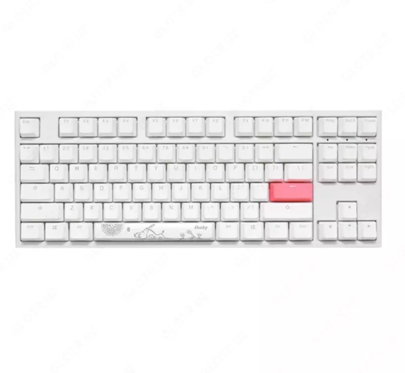 Клавиатура Ducky One 2 TKL RGB DKON1787ST-PUSPDWWT1 Cherry SPEED SILVER US White