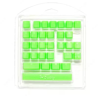 Klaviatura uchun keykaplari Ducky Rubber keycap DKSA31-USRDGNNO1 Green color 31 keys
