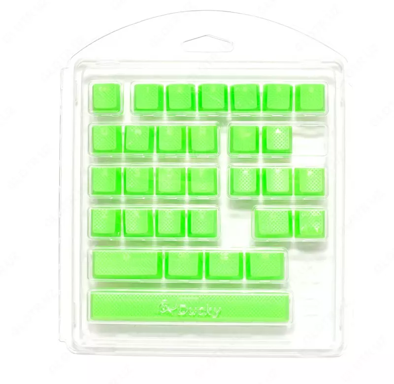 Кейкапы для клавиатуры Ducky Rubber keycap DKSA31-USRDGNNO1 Green color 31 keys