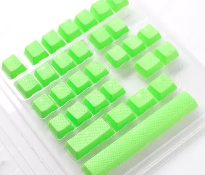 Klaviatura uchun keykaplari Ducky Rubber keycap DKSA31-USRDGNNO1 Green color 31 keys