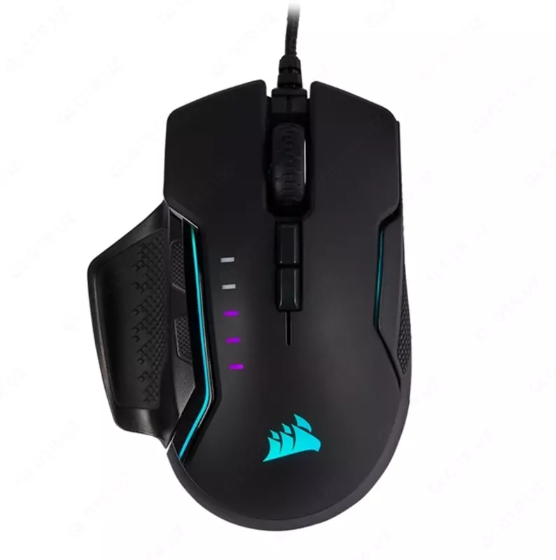 Мышь CORSAIR GLAIVE RGB PRO CH-9302311-EU Aluminum Black