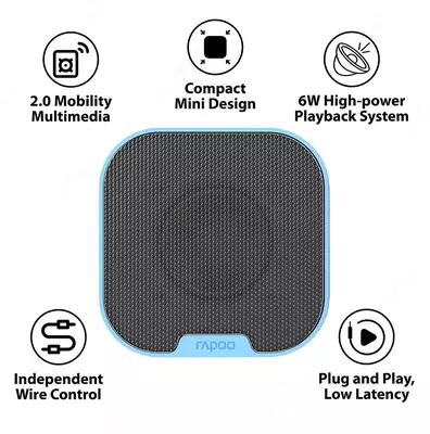 Компьютерная акустика Rapoo A60 Compact Stereo Speaker