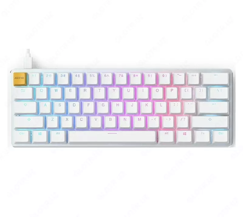 Клавиатура Glorious GMMK Compact Keyboard Gateron Brown Switches GLO-GMMK-COM-BRN-W White