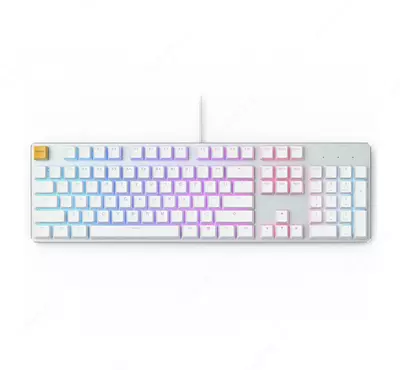 Klaviatura Glorious GMMK Full Size Keyboard GLO-GMMK-FS-BRN-W Gateron Brown Switches White