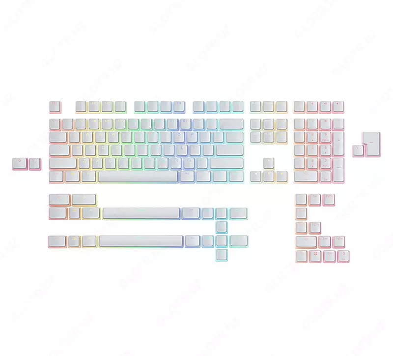 Кейкапы для клавиатуры Glorious Aura Keycaps v2 GLO-KC-AURA2-W White