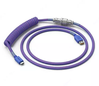 USB kabeli Glorious Coiled Cable for Keyboard GLO-CBL-COIL-NEBULA Nebula
