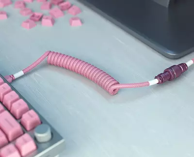 USB кабель Glorious Coiled Cable for Keyboard GLO-CBL-COIL-NEBULA Nebula