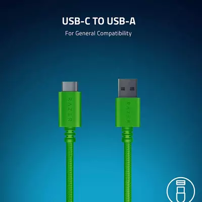 Кейкапы для клавиатуры RAZER PBT Keycap + Coiled Cablee RC21-01490700-R3M1 Green