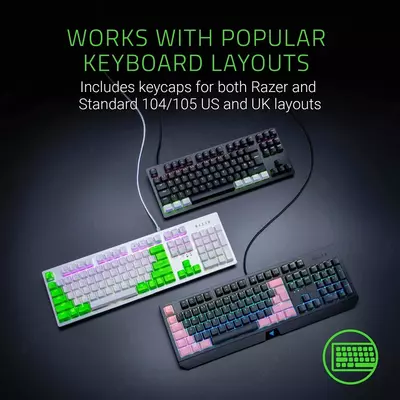 Кейкапы для клавиатуры RAZER PBT Keycap Upgrade Set RC21-01490300-R3M1 Quartz