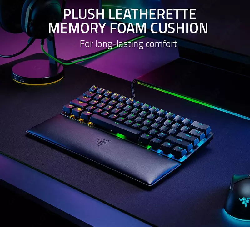 Эргономическая подставка под запястья RAZER Ergonomic Wrist Rest for Mini Keyboards RC21-01720100-R3M1