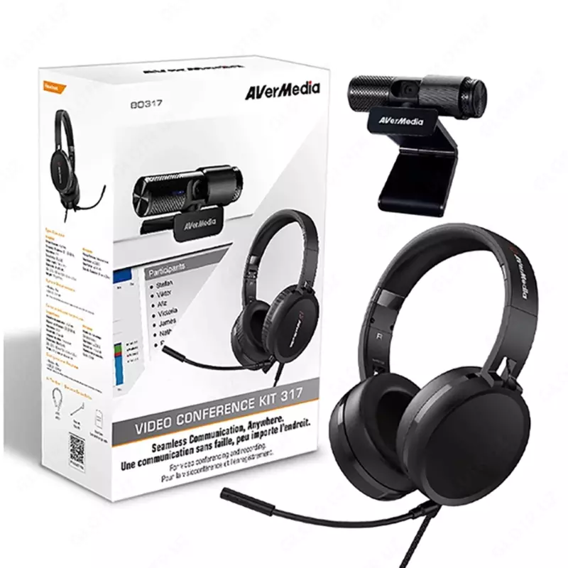 Комбо AverMedia B0317 Video Conferencing Kit (Webcam PW313 + Headset AH313)