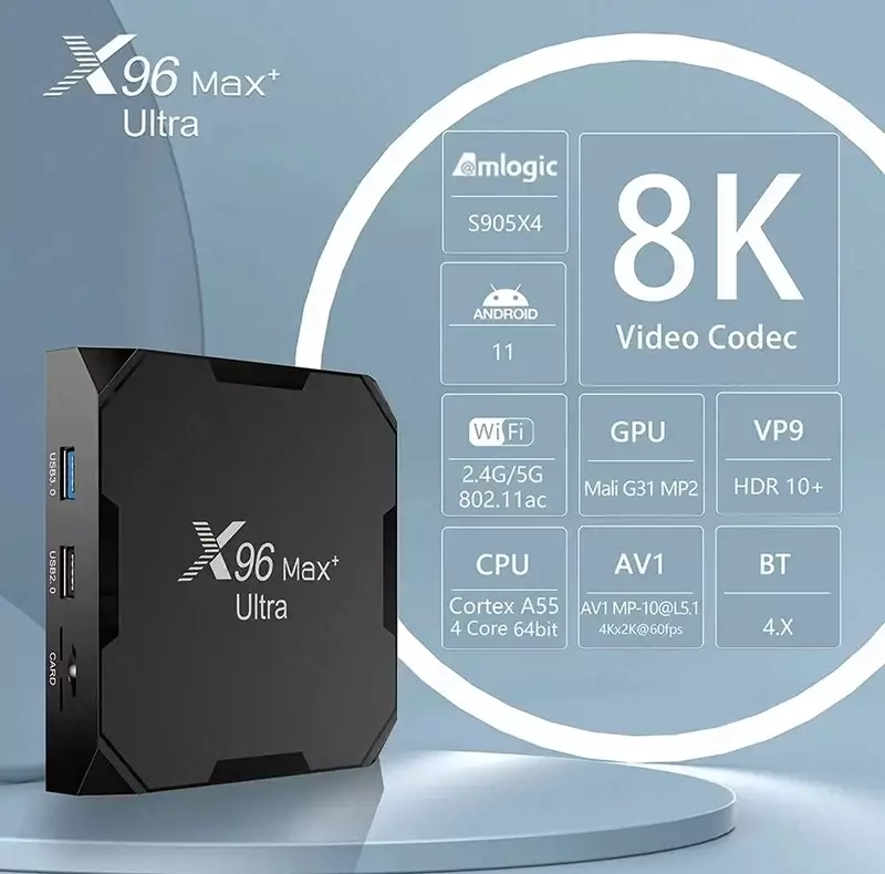 Смарт ТВ-приставка X96 MAX+ Ultra 4/32