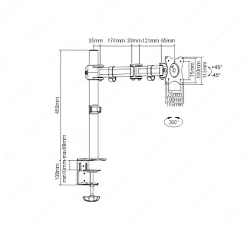 Настольное крепление для монитора YGMSC/G-01