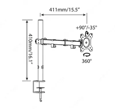 Stol usti monitor kronshteyni HDMM002-1