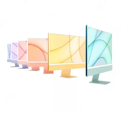 Моноблок Apple iMac 24 4K M1 7-Core GPU 8/512GB (2021) green, silver, blue Моноблок Apple iMac 24 4K M1 7-Core GPU 8/512GB (2021) green, silver, blue