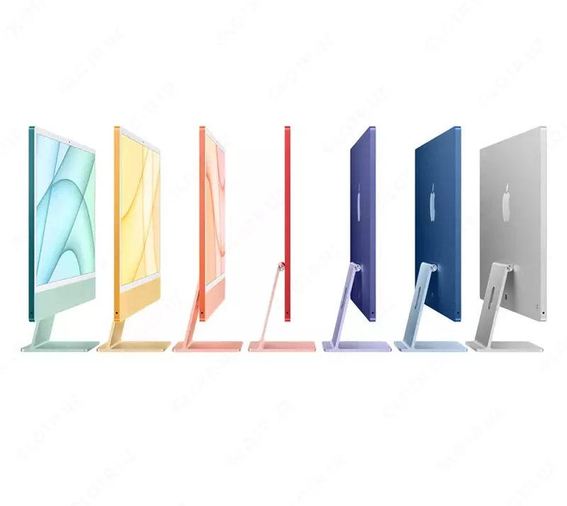 Monoblok Apple iMac 24 4K M1 7 yadroli GPU 8 / 512GB (2021) green, silver, blue